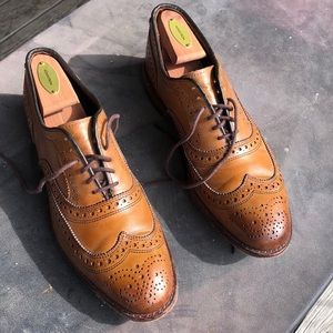 Allen Edmonds McAllister Walnut, 8.5D with shoe trees